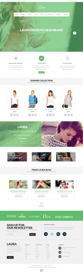 Laura - Joomla eCommerce Template Featuring Mijoshop and Hikashop