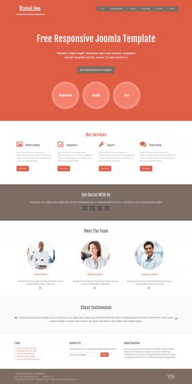 Baseline - Free Joomla Template