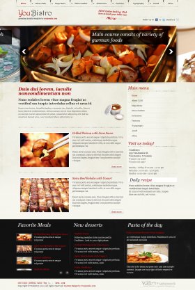 YouBistro - Joomla Restaurant Template