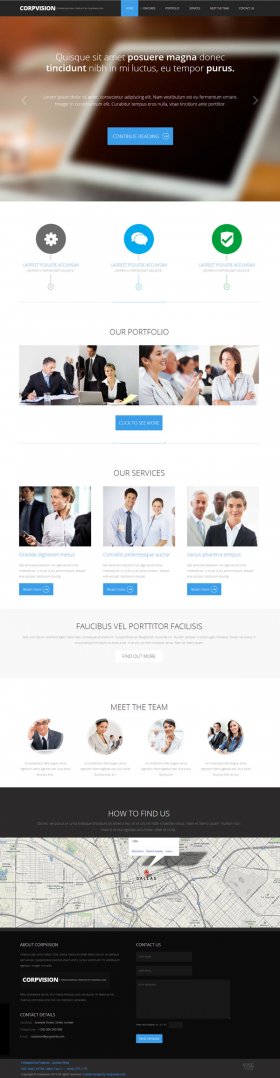 Corpvision - Slick Intuitive Corporate Joomla Template