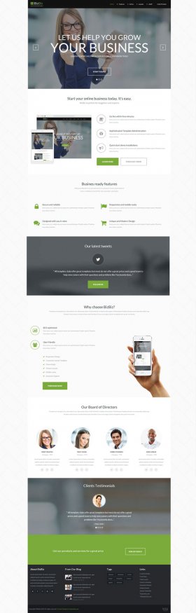 Bizbiz - Joomla Business Enterprise Template