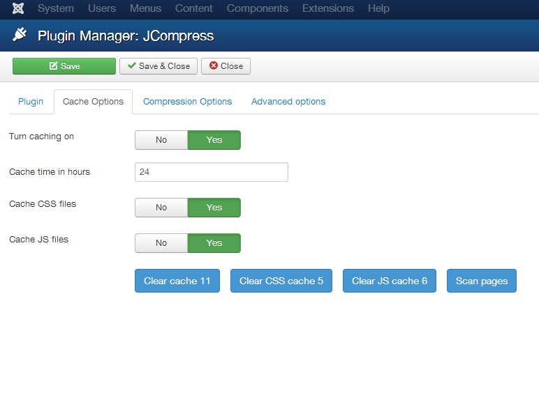 compress options