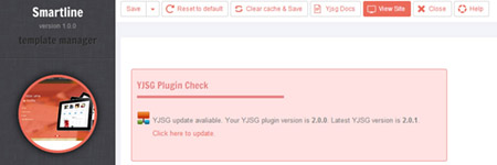 YJSG Template Framework v2.0.0<br/>New Smartline template manager