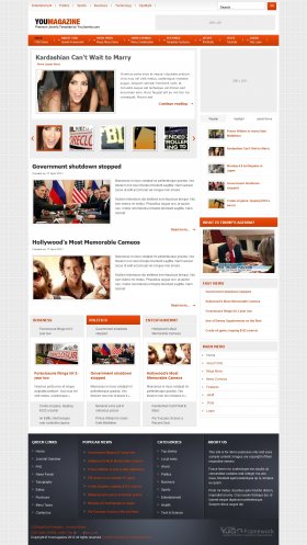 Youmagazine - News Joomla Template