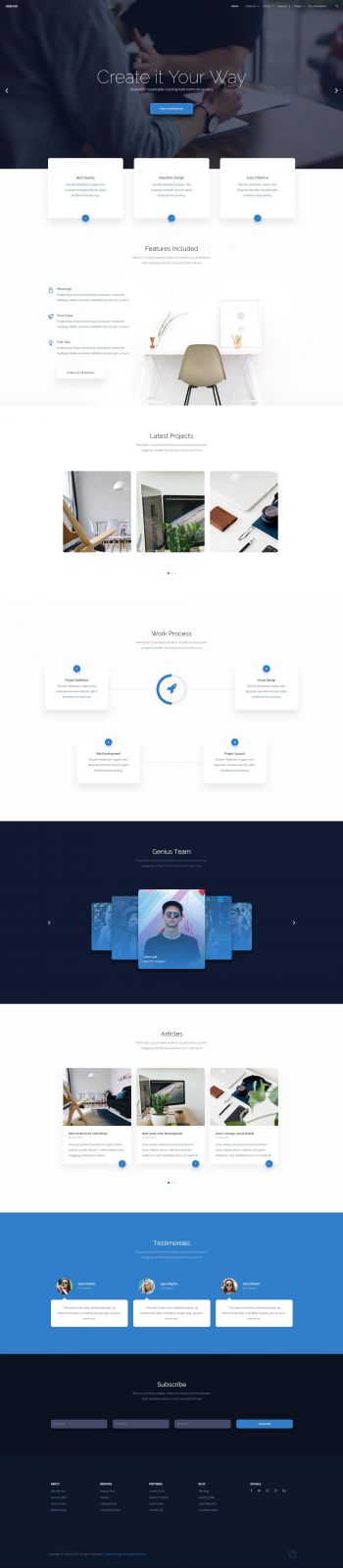 Genius - Joomla Multipurpose Template