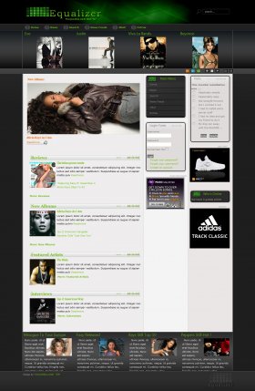 Equalizer - Music Joomla Template